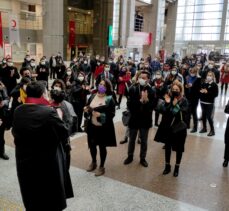 İstanbul'da avukatlar meslektaşları Ersin Arslan'ın öldürülmesini protesto etti