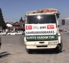 Kahramanmaraş'tan Suriye'de kamplarda yaşayanlara 10 tır su gönderildi