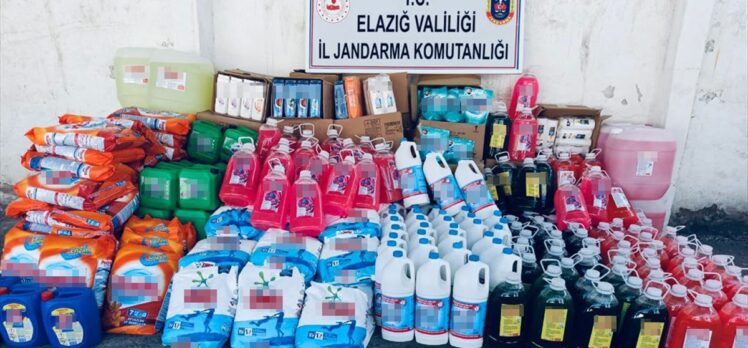 Elazığ'da çok miktarda sahte temizlik malzemesi ele geçirildi