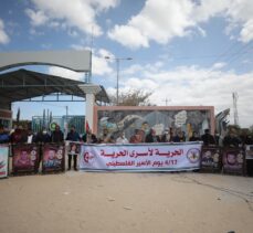 Gazze'de İsrail hapishanelerindeki Filistinli tutuklulara destek gösterisi düzenlendi