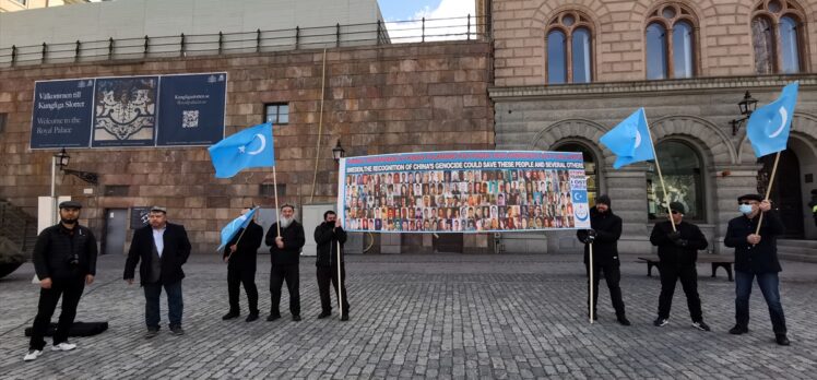 İsveç'te Çin'in Uygur Türklerine yönelik politikası protesto edildi