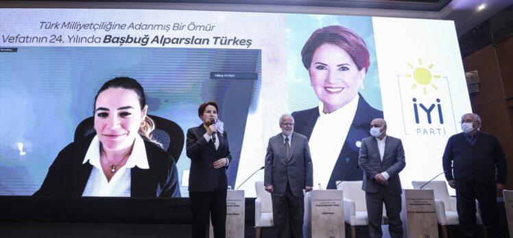 İYİ Parti Genel Başkanı Akşener, Alparslan Türkeş'i anma programına katıldı