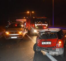 Küçükçekmece'de zincirleme trafik kazasında 7 kişi yaralandı