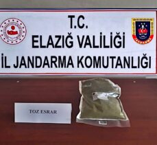 Elazığ'da arazide uyuşturucu saklayan kişi suçüstü yakalandı