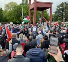 İsrail'in Mescid-i Aksa'ya yönelik saldırıları Cenevre'de Birleşmiş Milletler önünde protesto edildi