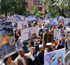 İsrail'in saldırıları Afganistan'da protesto edildi