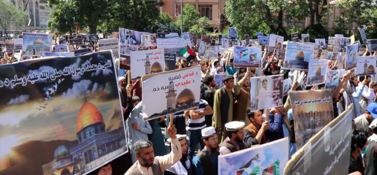 İsrail'in saldırıları Afganistan'da protesto edildi