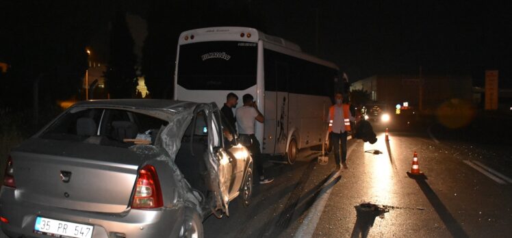 İzmir’deki trafik kazasında aynı aileden 4 kişi yaralandı