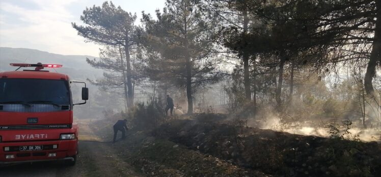 GÜNCELLEME – Kastamonu'da çıkan orman yangını kontrol altına alındı