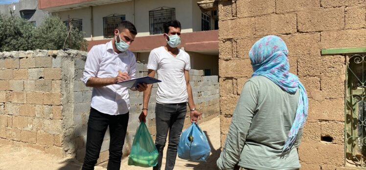 Mardin'de esnafın elinde kalan sebze ve meyveler alınarak, ihtiyaç sahiplerine dağıtıldı