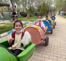 Yahşihanlı çocuklar atık malzemelerden yapılan “tırtıl tren” ile eğlenecek