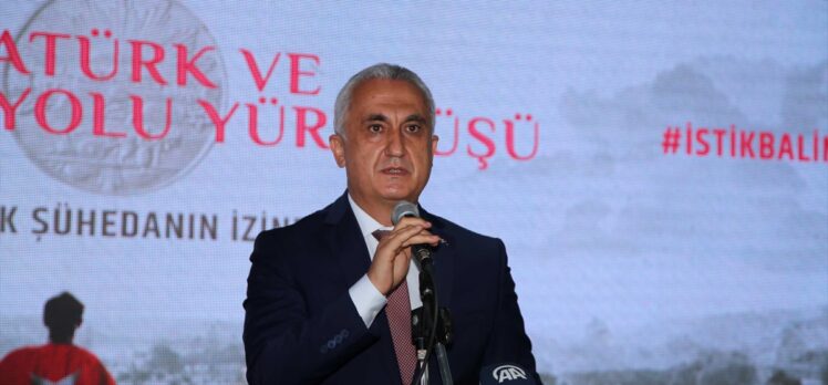 Bakan Kasapoğlu, “Atatürk ve İstiklal Yolu Yürüyüşü”nün açılış töreninde konuştu: