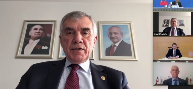 CHP ile Çin Komünist Partisi, çevrim içi toplantıda bir araya geldi