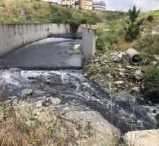 Haramidere Deresi'nde suyun rengi maviye döndü