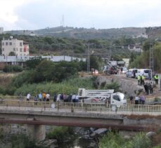 Hatay'da otomobil yayaya çarpıp dereye devrildi: 1 ölü, 3 yaralı