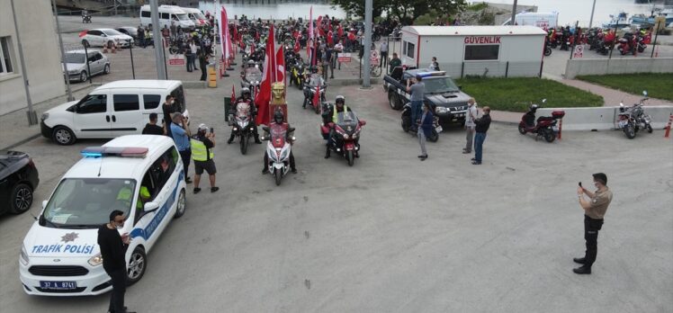 İnebolu'dan Ankara'ya “İstiklal Sürüşü”nün ilk etabı tamamlandı