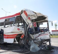 Kayseri'de halk ile belediye otobüsü çarpıştı: 7 yaralı