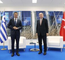 Cumhurbaşkanı Erdoğan'ın, Yunanistan Başbakanı Miçotakis ile görüşmesi başladı