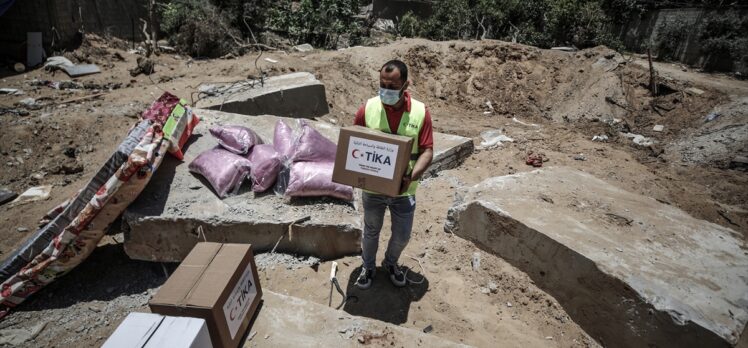 TİKA'nın Gazze Şeridi'ne yardımları sürüyor