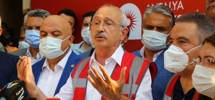 CHP Genel Başkanı Kılıçdaroğlu, Antalya Kriz Merkezi'nde konuştu: