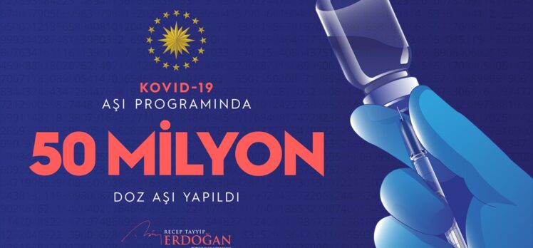 Cumhurbaşkanı Erdoğan'dan “50 milyon doz” paylaşımı: