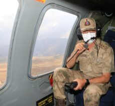 Erzincan'da jandarma ekipleri helikopter destekli trafik denetimi yaptı