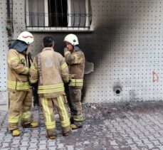 Esenyurt'ta itfaiye erleri yangın çıkan binada dumandan etkilenen kedileri kurtardı