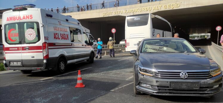 Fatih'te meydana gelen trafik kazasında 1 kişi yaralandı