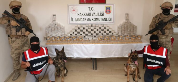 Hakkari kırsalında 184 kilogram eroin ele geçirildi