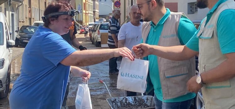 Hasene Derneği, Avrupa’daki afet bölgelerine yardım eli uzattı