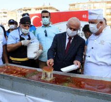 Hatay'ın anavatana katılışının 82'nci yılı 82 metrelik künefeyle kutlandı