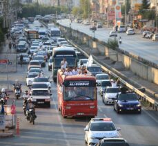 Kırkpınar başpehlivanı Ali Gürbüz'e memleketi Antalya'da coşkulu karşılama