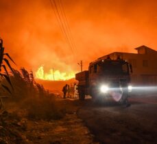 GÜNCELLEME 6 – Mersin Aydıncık'ta yangına karadan müdahale sürüyor