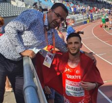 Milli atlet Mert Kahraman'dan Avrupa 20 Yaş Altı Atletizm Şampiyonası'nda gümüş madalya