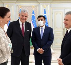 Özbekistan Cumhurbaşkanı Mirziyoyev, BM 75. Genel Kurul Başkanı Bozkır'ı kabul etti