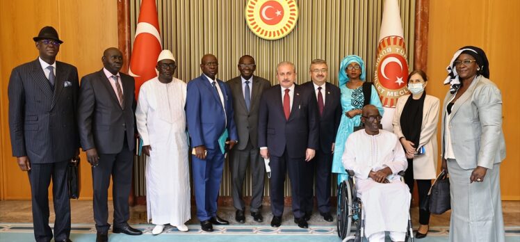 TBMM Başkanı Şentop, Senegal-Türkiye Parlamentolar Arası Dostluk Grubu'nu kabul etti: