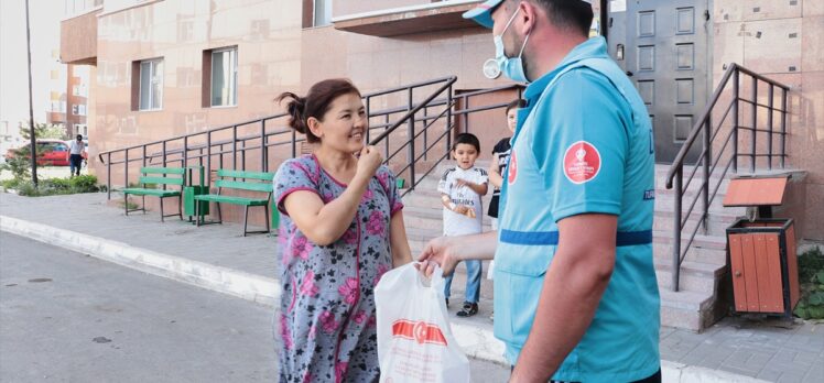 Türkiye Diyanet Vakfı, Kazakistan’da ihtiyaç sahibi ailelere kurban eti dağıttı