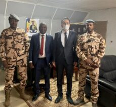 Türkiye'nin Encemine Büyükelçisi Kaygısız, Çad Hava Kuvvetleri Komutanı İdris ile görüştü