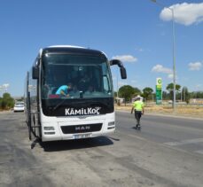 Afyonkarahisar'da şehirler arası yolcu otobüsleri denetleniyor