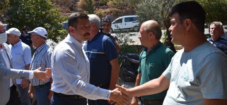 AK Parti Genel Başkan Yardımcısı Hamza Dağ, Marmaris'te yanan mahalleleri ziyaret etti: