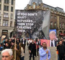 Amsterdam'da Afganistan'daki sivillere destek gösterisi düzenlendi