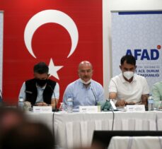 Bakanlar Soylu, Karaismailoğlu, Pakdemirli ve Kurum Marmaris'te koordinasyon toplantısına katıldı