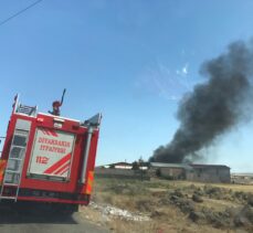 Diyarbakır'da atık yağ geri dönüşüm tesisi çıkan yangında kullanılamaz hale geldi