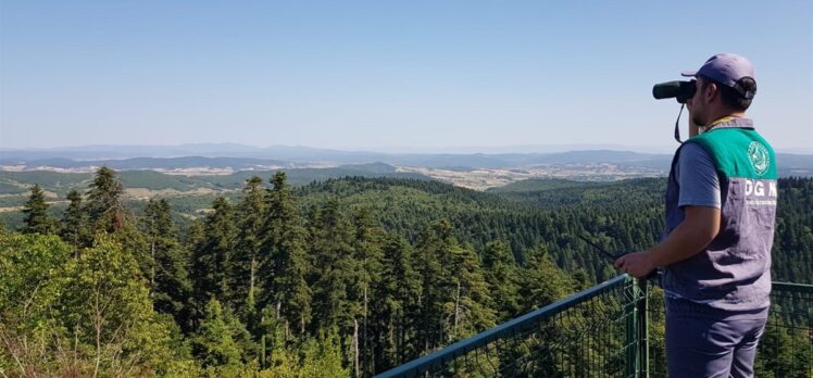 Karabük ve Bolu'da ormanlık alanlar gözetim kulelerinden 7/24 izleniyor