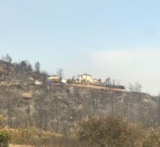 Manavgat'taki orman yangınında hasar gören evde çiftin cansız bedenleri bulundu