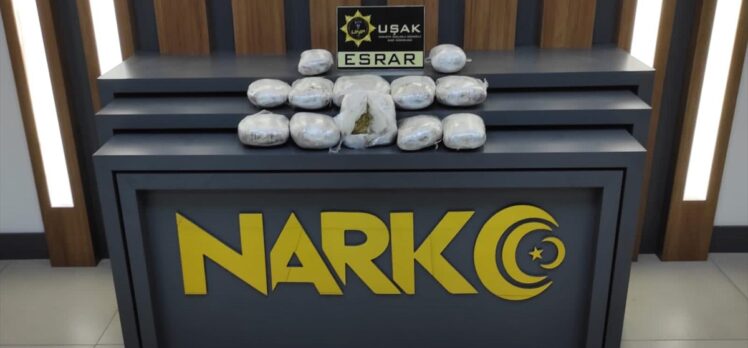 Uşak'ta kargo paketinde 6 kilo 810 gram esrar ele geçirildi