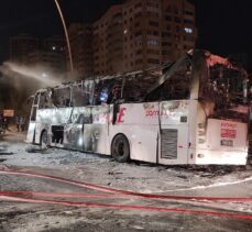 Ankara'da yolcu otobüsü yandı: 1 ölü, 20 yaralı