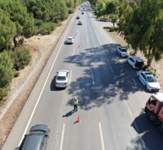 Antalya'da helikopter ve drone destekli trafik denetimi yapıldı