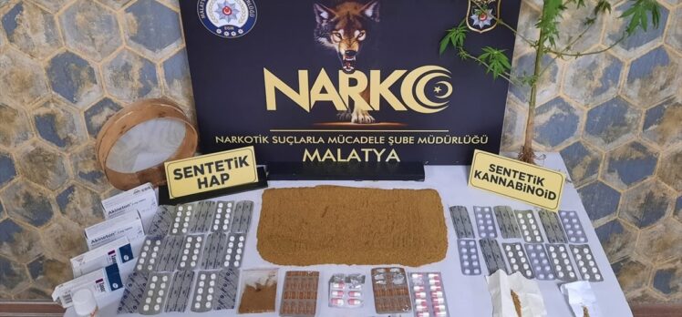 Malatya'da uyuşturucu operasyonunda yakalanan 3 zanlı tutuklandı