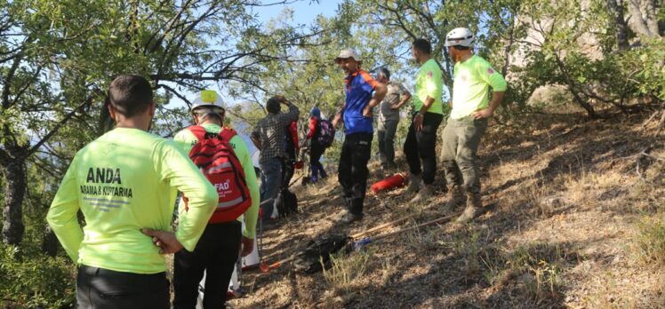 Munzur Vadisi'ndeki örtü yangını bölgesinde soğutma çalışmaları sürüyor